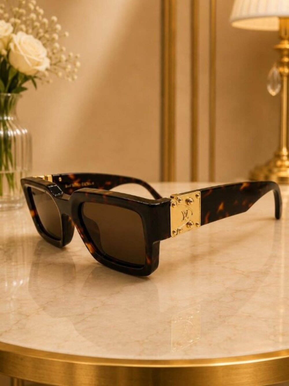 Authentic Louis Vuitton Attitude Square Tortoise Sunglasses